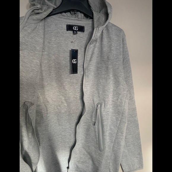 NEW Oyster Guy Men’s Long Sleeve Hooded Jacket Gray Size M - Picture 4 of 7